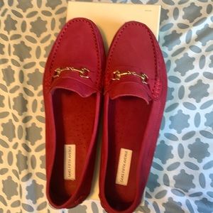 Never worn, mint condition red loafers